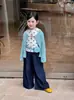 Colección Otoño 2026 Ropa Infantil Estilo Coreano para Niñas Camiseta de Manga Larga Ajustada de Lunares Camisa Base Chaqueta Cardigan de Lunares Coloridos