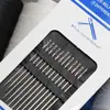 12 piezas de hilo lateral sin aguja para colgar de lado para ancianos 60 tarjetas un paquete de juego de agujas manual