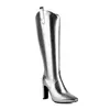 Botas Nueva Exportación Talla 40 Botas de Mujer Botas de Tacón Alto Mostrar Piernas Botas Chelsea 48 Botas de Caballero deseo Baile Rugoso Disparo