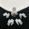 Celebridad de Internet 8 Uñas con Lazo de Organza Modificación Accesorios para Bebé Uñas Portátiles Accesorios para Uñas DIY Joyería para Uñas con Circonita