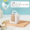 Caja para pastelitos de papel de 1246 granos Caja Maffen Taza para cupcake con ventana Pudín Salvado de trigo Tarta de huevo Empaque para postres