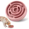 1 pieza Comedero Lento Redondo para Mascotas Cervical e Perros Gatos Comederos para Perros Medianos Gatos Comedero Lento Multiusos para Digestión Diseño Anti-atragantamiento Fácil de Limpiar
