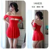Noche Larga de Diversión: Lencería Sexy, Deseo Puro, Ropa de Dormir Sexy, Tentación Uniforme, Bata de Noche Sin Quitar, Conjunto Transparente Qqny1466