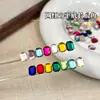 Pedras de Strass para Nail Art Strass Octogonal Longo com Fundo Reto Popular no Xiaohongshu Dourado Sorte Mahjong Strass Doce Strass para Nail Art de Ano Novo