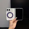 Adequado para iPhone 18 Duo: Suporte magnético giratório 360 graus transparente, acrílico 18D Apple, design minimalista e proteção contra quedas