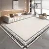 Tapete de Sala de Estar de Luxo Leve de Alta Classe Tapete para Piso Inteiro de Grande Área Tapete de Quarto de Alta Classe ao Lado da Cama Sofá Lavável e Apagável