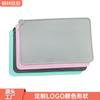 Tapete de Silicona para Mascotas, a Prueba de Derrames, Fácil de Limpiar, Individual para Alimentar Mascotas, Tapete Plegable para Mascotas de 48 cm, Logotipo Personalizado