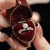 Anel de Moissanita Cor D em Prata Pura Que Brilha Como uma Estrela, Anel Ultra-Fada de Proposta e Casamento de 1 Quilate, Presente para Namorada