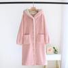 Nova Roupa de Dormir de Lã de Cordeiro para Mulheres, Pijama de Inverno, Roupão Quente de Fleece, Roupa de Casa Longa de Inverno para Mulheres, Atacado