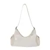 2025 Bolso de Hombro Plisado Bolso Cruzado Lujo Ligero Retro Nuevo Estilo Bolso de Mano con Forma de Media Luna para Mujer Estiloso Nicho