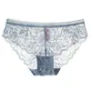 Nueva Popular Ropa Interior Transparente de Encaje Hueco Europeo y Americano para Mujer Sin Costuras de Cintura Baja Malla para Chicas Sexy