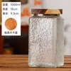 Wg6Q Hogar Grande Retro Flor Haitang Relieve Tarro de Dulces Tarro de Almacenamiento Almacenamiento de Té Granos Vidrio