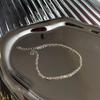 Collar de plata geométrica de estilo coreano para mujer, moda retro, S925, pulsera de cadena de clavícula con personalidad de plata, cadena de suéter punk Xi, moda