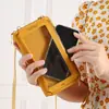 2025 Bolsa para Teléfono Móvil con Pantalla Táctil Bolso Cruzado para Mujer Antirrobo Multifuncional Transparente Moda Bolso Pequeño Cartera Bolsa para Teléfono Móvil Anticaídas