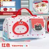 Cute estuche para lápices de gato con tapa abatible magnética, gran capacidad, portátil, bolsa para lápices impermeable, bolsa de almacenamiento de papelería de dibujos animados para estudiantes de primaria