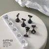 Suporte para placa de prática de unhas para iniciantes em nail art peça de xadrez magnética de metal transparente base acrílica ferramenta de exibição de unhas para usar