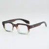 Moda Europea y Americana Estilo Nuevo Marco de Gafas Cuadrado con Remaches Simple Espejo Liso para Estudiantes con Personalidad Retro