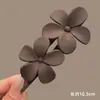 Pinza de cocodrilo de oso a cuadros estilo coreano, pinza para el pelo versátil de alta gama para niñas, accesorio para el pelo dulce y versátil