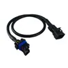 Cable de Conversión OBD2 de 12P a 6P Arnés de Cableado Automotriz Impermeable J1708 Adaptador Cable de Uno a Dos para Vehículo Comercial