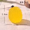 Nova Simulação Grande Fruta Micro Paisagem DIY Ornamento Luminoso Melancia Grande Luminosa Morango Grande Artesanato de Resina