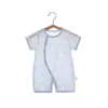 Mameluco de Bebé Verano Manga Corta Delgado Ropa para Recién Nacidos de 6 Meses Pelele de Bebé Traje para Gatear de Recién Nacido Pijama de Verano