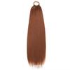 Fibra Sintética Transfronteriza Resistente a Altas Temperaturas Seda Cabello Largo Liso Europeo y Americano 24 Pulgadas/32 Pulgadas Coleta Elástica Peluca Trenza Esponjosa