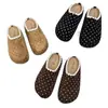 Zapatos de Sandalia Birkenstock Perezosos Lindos con Lunares Retro y Encaje 2026 Verano Exteriores Versátiles Cómodos Zapatillas de Suela Gruesa de Punta Cerrada para Mujer