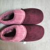 Zapatillas de algodón hechas a mano material superior para la boda de la hija zapato de algodón de invierno partes superiores de zapato esponja de alta densidad zapatillas semiacabadas