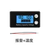 Voltímetro LCD 8-100V Detección de Potencia de Batería de Coche Pantalla Digital Pantalla de Capacidad de Batería de Litio Batería de Plomo-Ácido