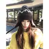 Chapéu de Lã Cinza Vintage para Mulheres, Estilo Faculdade Fair Isle de Inverno, Chapéu de Tricô Quente Espesso com Proteção de Orelhas, Gorro Versátil