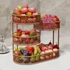 Bandeja de frutas criativa, cesta de frutas para sala de estar, expositor de lanches e frutas secas para mesa, mesa de centro, mesa de jantar, prateleira de armazenamento multicamadas