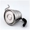 Olla Nube Engrosada de Acero Inoxidable con Control de Temperatura Filtro de Goteo Cafetera Manual Boca Pequeña Olla Boca Larga Tetera para Exteriores