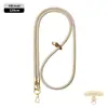 Cordón de alta gama original para teléfono móvil de 8 MM resistente para colgar en el cuello ajustable para exteriores anti-pérdida cuerda trenzada para muñeca dorada