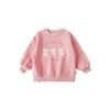 Moletom Pulôver Desenho Animado Infantil Qiu Duo Meng 2026 Nova Coleção Primavera e Outono Versão Coreana para Meninas Top Doce e Fofo