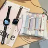 Correa de Hebilla Doble con Tachuelas Adecuada para S10 Apple S11 Watch Iwatch8 Correa de Piel de Estrella Applewatch9Se