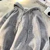 2023 novo suéter masculino com capuz oversized sucesso de vendas outono e inverno moda moletom suéter chic preguiçoso americano