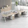 Mesa de conferencias de oficina estaciones de trabajo para personal de oficina escritorios de oficina mamparas de oficina simples y modernas estaciones de trabajo escritorios para computadora