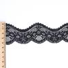 Encaje Negro Strand Onda Elástico lolita Puño Falda Accesorios de Encaje