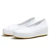 UNMUN2026 Zapatos Nuevos para Enfermeras Cuña Blanca Suela Gruesa Verano para Mujer Zapatos de Trabajo para Salón de Belleza Zapatos de Baile que Aumentan la Altura