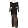 Amazon Primavera Nuevo Vestido Sexy de Tubo de Gama Alta Vestido Largo Moda Elegante Vestido con Costuras Plisadas