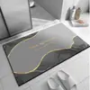Tapete de Banheiro Simples de Lama Diatomácea, Absorvente de Água e Secagem Rápida, Tapete de Piso de Alta Qualidade Fácil de Cuidar para Porta de Banheiro de Casa