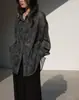 Camisa de Protección Solar con Diseño en Relieve de Alta Gama para Mujer, Camisa de Verano Chic Ligeramente Transparente, Top Holgado de Manga Larga con Protección Solar