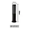 Lámpara de césped exterior LED con enchufe de tierra jardín paisajismo lámpara de jardín redonda aluminio enchufe de parque lámpara de calle exportación transfronteriza