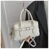 Bolsa de Mão de Couro de Lichia de Alta Qualidade Bolsa Almofada para Mulheres 2026 Nova Tendência Moda Bolsa Boston Versátil Bolsa Transversal