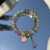 Pulsera Año Nuevo del Dragón 2024 para Mujer Pulsera Imitación Cinabrio Bollo de Dragón Nuevo Estilo Chino Joyería Estilo Chino Año del Dragón