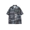 REALSPACE - Camisa holgada de manga corta de alta gama, estilo chino, para hombre y mujer, con estampado de pinceles, estilo nacional, CS66