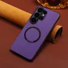 Denior Es Adecuado para Samsung S26Ultra Funda Protectora de Imitación de Cuero de Becerro S25Plus Funda Magnética para Teléfono