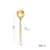 Daoqi Cuchara Pequeña de Acero Inoxidable 304 Creativa para el Hogar Cuchara para Condimentos Cuchara para Pasteles y Postres Cuchara Redonda Pequeña Engrosada Cuchara para Café