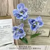 Flor Artificial Iris de Alice Producto Terminado Flor de Seda Artificial Flor de Piso para Boda Flor de Plástico Arreglo de Boda de Gama Alta