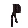 Gorro de Punto Grueso Estilo Coreano para Mujer, Gorro Cálido de Lana Otoño/Invierno, Gorro con Orejeras de Punto Trenzado 3D con Lazos Largos, Gorro Francés